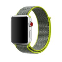 eses Nylon szíj az Apple Watch-hoz - Világossárga 42mm, 44mm, 45mm, 49mm