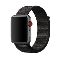 eses Nylon szíj Apple Watch-hoz - Fekete 42mm, 44mm, 45mm, 49mm