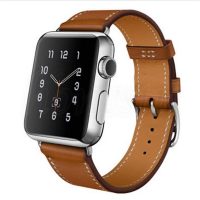 eses Bőr szíj Apple Watchhoz - Barna 38mm, 40mm, 41mm