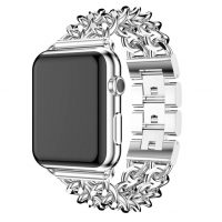 eses Fém láncszíj Apple Watchhoz - Ezüst 38mm, 40mm, 41mm