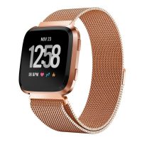 esses Milanese Loop for Fitbit Versa - L-es méret, rózsarany