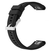 eses Szilikon pánt Garminhoz - Fekete, QuickFit 26 mm