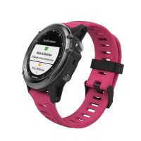 eses Szilikonos szíj Garmin - Rózsaszín lyukasztott, 26 mm