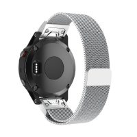 eses Milánói feszítő Garminhoz - Ezüst, QuickFit 22 mm