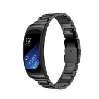 eses Fém szíj a Samsung Gear Fit 2-höz - Fekete