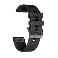 eses Szilikon szíj Garminhoz - Fekete, QuickFit 22 mm