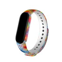 Karkötő a Xiaomi Mi Band 5, Mi Band 6 és Amazfit Band 5 modellekhez - Mintás, graffiti