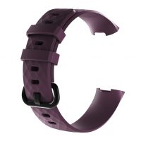 eses Szilikon pánt Fitbit Charge 3 és 4 készülékhez - L méret, sötétlila