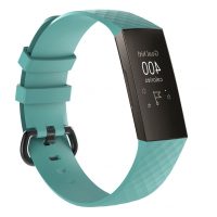 eses Szilikon pánt Fitbit Charge 3 és 4 - L méret, türkizkék