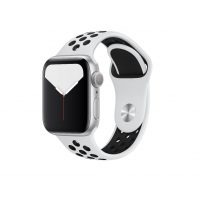 eses Szilikon szíj Apple Watchhoz - Fehér fekete, S, M, L - 38mm, 40mm, 41mm