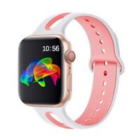 eses Kéttónusú Apple Watch Band - Fehér rózsaszín 38mm, 40mm, 41mm