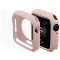 ENKAY Apple Watch 40mm tok + üveg - Rózsaszín