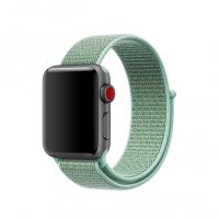 eses Nylon szíj Apple Watchhoz - Világoszöld 42mm, 44mm, 45mm, 49mm