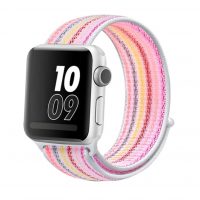 eses Nylon szíj Apple Watchhoz - Többszínű rózsaszín 38mm, 40mm, 41mm