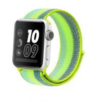 eses Nylon szíj Apple Watchhoz - Neon csíkok 38mm, 40mm, 41mm