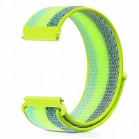 eses Nylon tépőzáras szíj - Neon csík, 22 mm