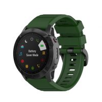 eses Sport szilikon szíj Garminhoz - Sötétzöld, QuickFit 26 mm