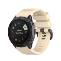 eses Sport szilikon szíj Garminhoz - Bézs, QuickFit 26 mm