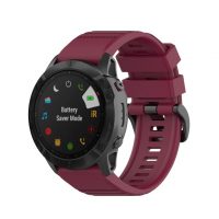 eses Sport szilikon szíj Garminhoz - Borvörös, QuickFit 26 mm