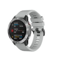 eses Sport szilikon szíj Garminhoz - Szürke, QuickFit 22 mm