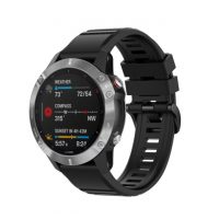 eses Sport szilikon szíj Garminhoz - Fekete, QuickFit 22 mm