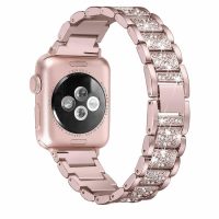 eses Fém luxus szíj Apple Watch-hoz - Rózsaszín 38mm, 40mm, 41mm