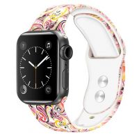 eses Szilikon szíj Apple Watchhoz - Mintás 38mm, 40mm, 41mm