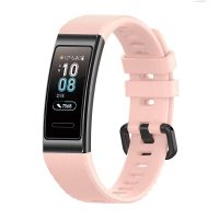 eses Szilikon szíj Huawei Band 3 Pro és 4 Pro készülékekhez - Rózsaszín