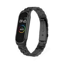 eses Fém szíj Xiaomi Mi Band 4-hez - Fekete