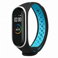 Lyukas karkötő Xiaomi Mi Band 3 és Xiaomi Mi Band 4 - Fekete és kék