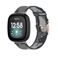 eses Szövött pánt Fitbit Versa 3 és 4, Sense 1 és 2 - Szürke