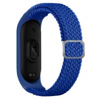 eses Szőtt rugalmas szalag Xiaomi Mi Band 3, 4, 5 és 6 telefonokhoz - Kék