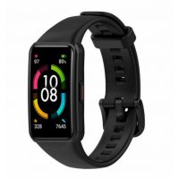 eses Szilikon szíj Huawei és Honor Band 6 készülékhez - L méret, fekete