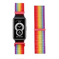 eses Nylon pánt Huawei és Honor Band 6 készülékhez - Szivárvány