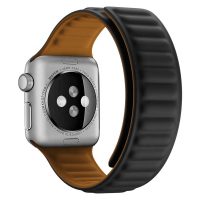 eses Szilikon mágneses szíj Apple Watch-hoz - Fekete 38mm, 40mm, 41mm