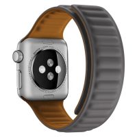eses Szilikon mágneses szíj az Apple Watch-hoz - Szürke 38mm, 40mm, 41mm