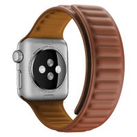 eses Szilikon mágneses szíj az Apple Watch-hoz - Barna 38mm, 40mm, 41mm