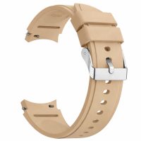 eses Szilikon szíj Samsung Galaxy Watch 4, 5, 6, 7 - Bézs, 20 mm