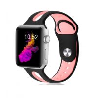 eses Kéttónusú Apple Watch szíj – Fekete rózsaszín 42mm, 44mm, 45mm, 49mm