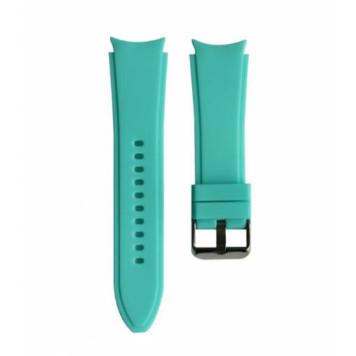 Foto - eses Szilikon szíj Samsung Galaxy Watch 4, 5, 6, 7 órához - Zöld, 20 mm