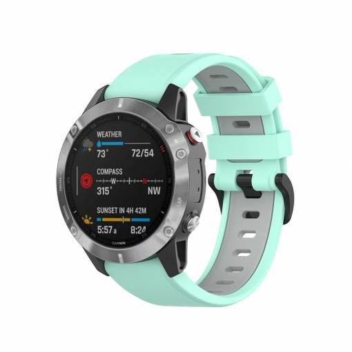 Foto - eses Szilikon pánt Garminhoz - Menta szürke, QuickFit 22 mm