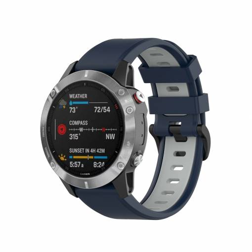 Foto - eses Szilikon pánt Garminhoz - Sötétkék szürke, QuickFit 22 mm