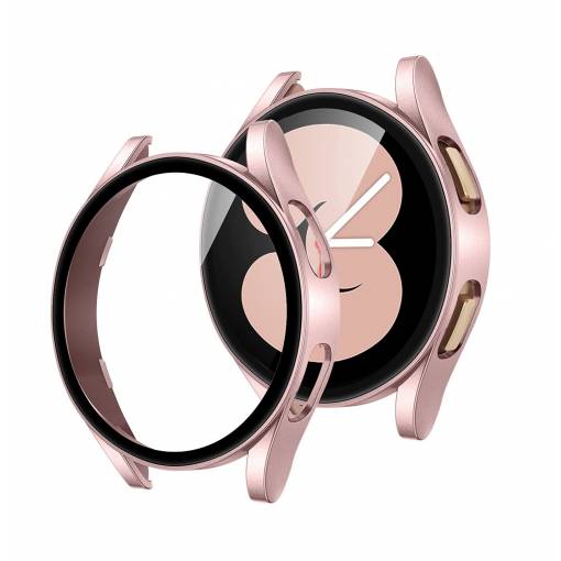 Foto - Védőburkolat Samsung Galaxy Watch 4 - Fényes rózsaszín, 40 mm