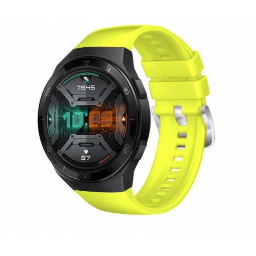 Foto - eses Silikonový řemínek pro Huawei Watch GT 2e - Žlutý
