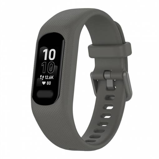 Foto - eses Szilikon szíj Garmin Vivosmart 5-höz - Szürke