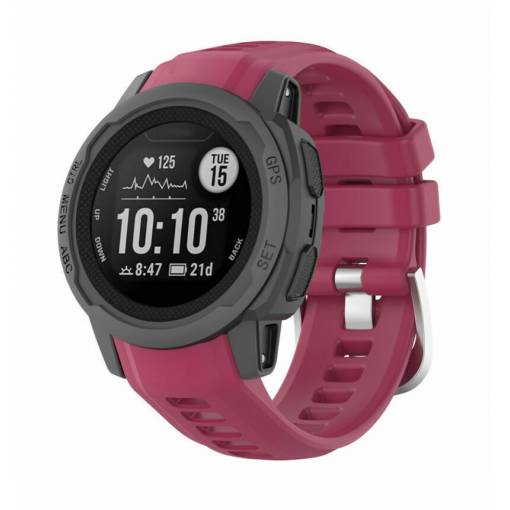 Foto - eses szilikon szíj Garmin Instinct 2S - Bordó
