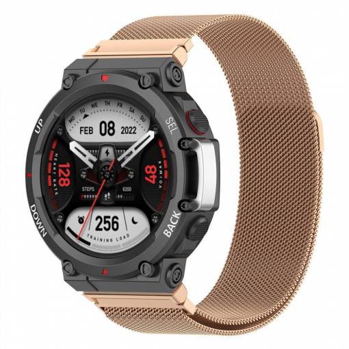 Foto - eses Milan stroke a Xiaomi Amazfit T-Rex 2 készülékhez - Rózsa arany