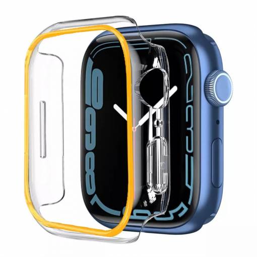 Foto - Védőkeret az Apple Watch-hoz - Világító narancssárga, 41 mm