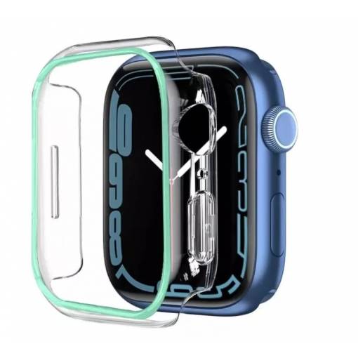 Foto - Védőkeret Apple Watch-hoz - Világító zöld, 41 mm