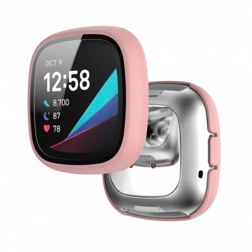 Foto - Védőburkolat Fitbit Versa 3 és Sense - Rózsaszín